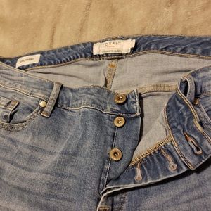 Medium blue girlfriend jeans
